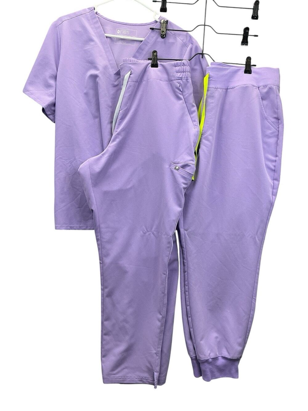 FIGS Scrub Set Lot 3 Zamora Joggers Women’s Size XXL Petite Catarina Lilac